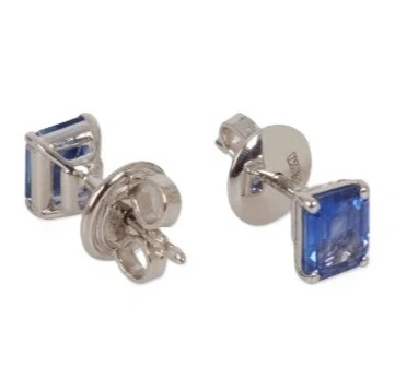 EARRINGS WITH SAPPHIRES 1.58 CT