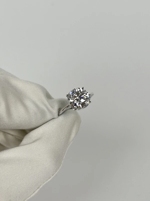 СЕРЬГИ NO NAME ROUND DIAMOND 4.16 CT E/VS1 RING (GIA) NN4.16E/VS1 3