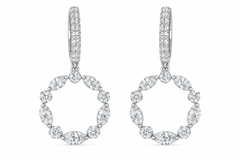 DIAMOND EARRINGS 0.7 ct