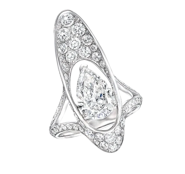 PEAR DIAMOND 1.00 G/VS2 RING (GIA)