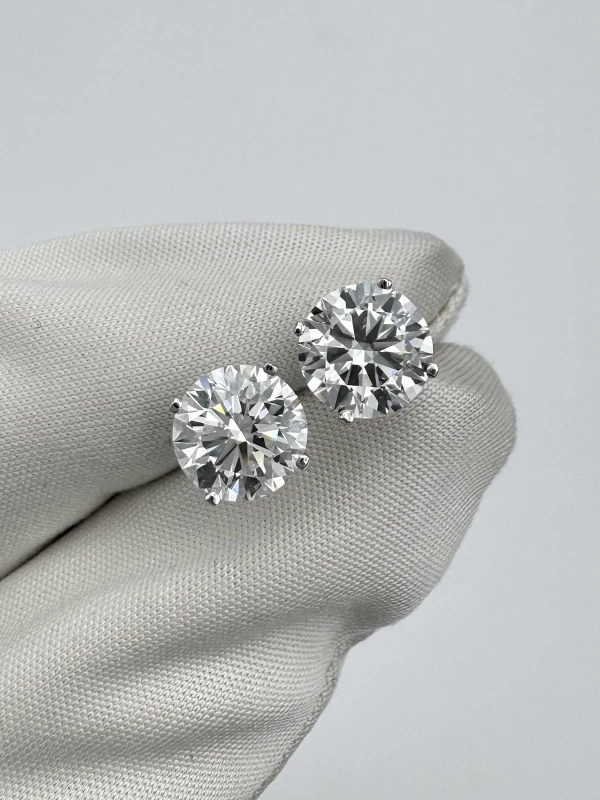 Earrings without a brand ROUND DIAMONDS 2.00-2.01CT F-G/VS EARRING (GIA) NN2.00-2.01CT F-G/VS 3