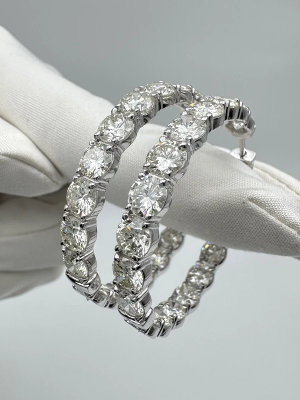 RalfDiamonds CONGO 17.15 CT DIAMOND EARRINGS RFD17.15 5