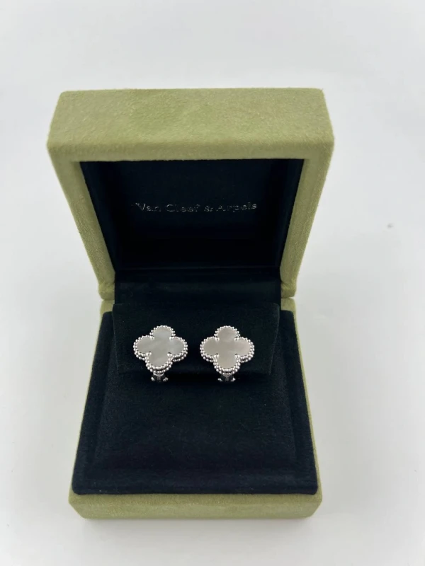 Van Cleef & Arpels VINTAGE ALHAMBRA EARRINGS VCARF48600 8