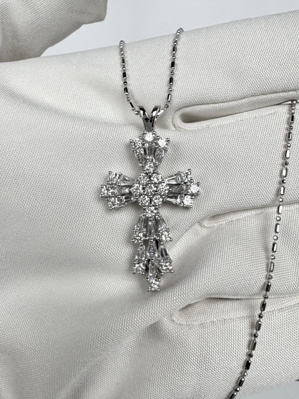 SCAVIA DIAMOND 2.27 CT CROSS PENDANT SCAVIA 4