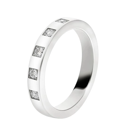 MARRYME 5 DIAMONDS PLATINUM RING