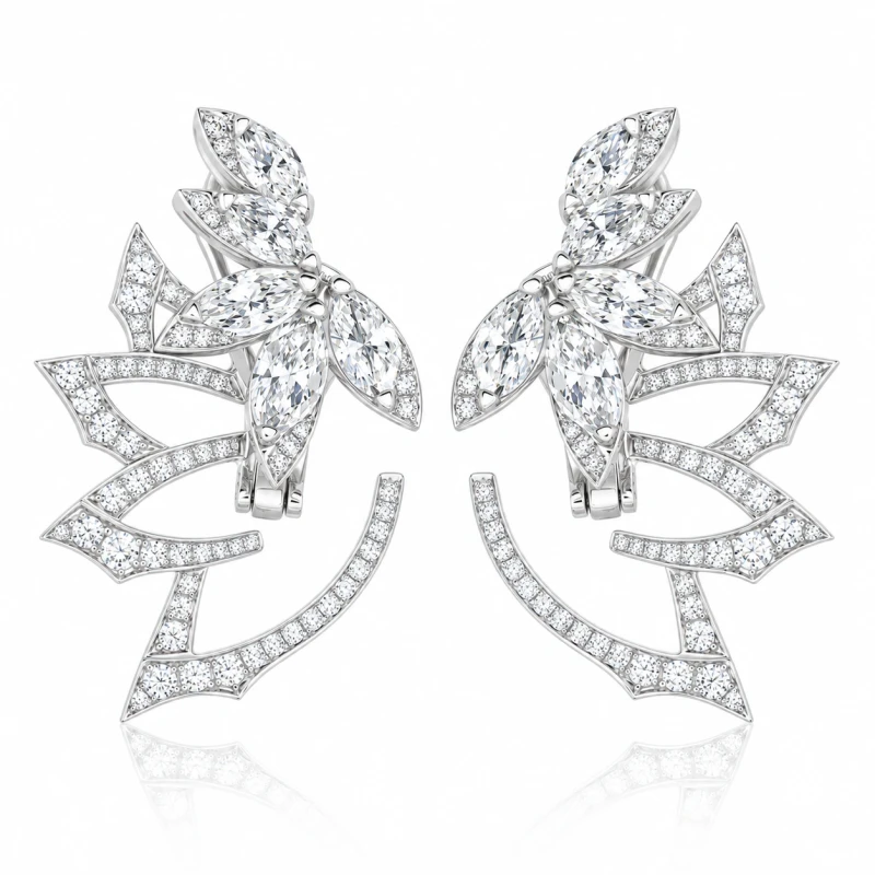 DIAMOND 5.31 CT EARRINGS