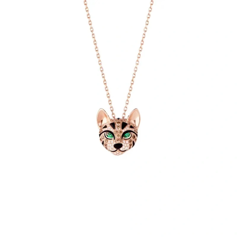 Fuzzy, the Leopard Cat pendant
