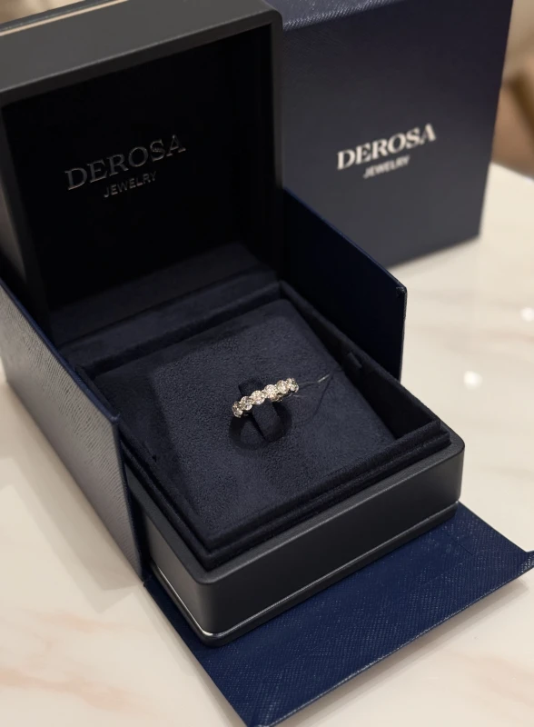 DeRosa ROUND DIAMOND ETERNITY RING 4.97 CT (GIA) R074154 2