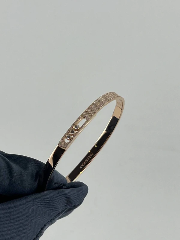 Messika MOVE NOA BANGLE SM PAVÉ (SIZE S) 10093-PG-S 5
