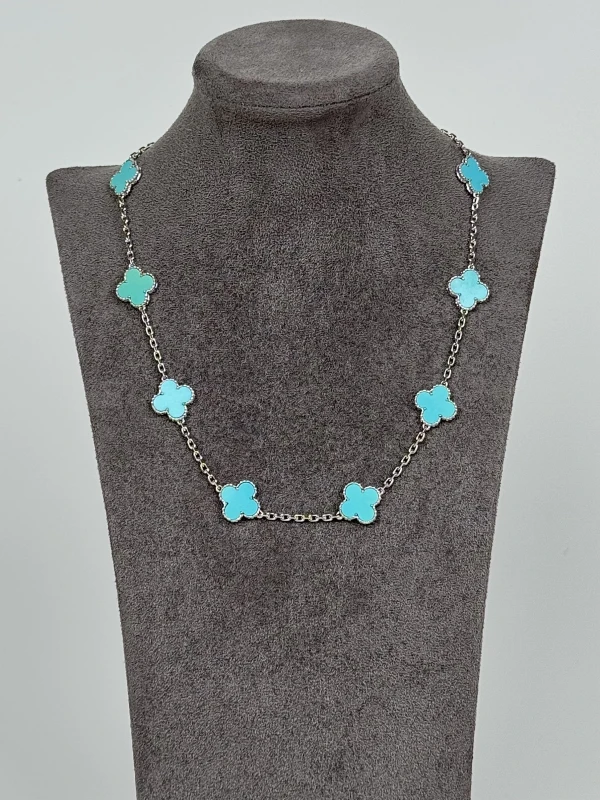 Van Cleef & Arpels MAGIC ALHAMBRA NECKLACE, 10 MOTIFS, TURQUOISE ARB84900 3