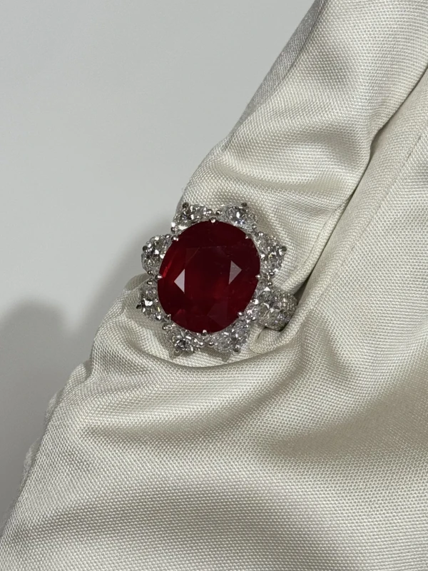 RalfDiamonds RUBY RING 9.95 CT RING RDRuby9.95CT 4