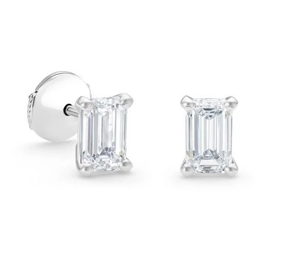 Earrings without a brand С БРИЛЛИАНТАМИ 1.01 СТ G/VS2-1.01 CT G/VS2 1.01 СТ G/VS2-1.01 CT G/VS2