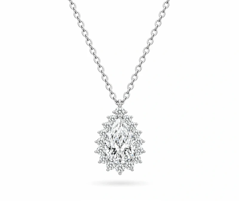 PEAR DIAMOND PENDANT 0.50 CT G/VVS2 (GIA)