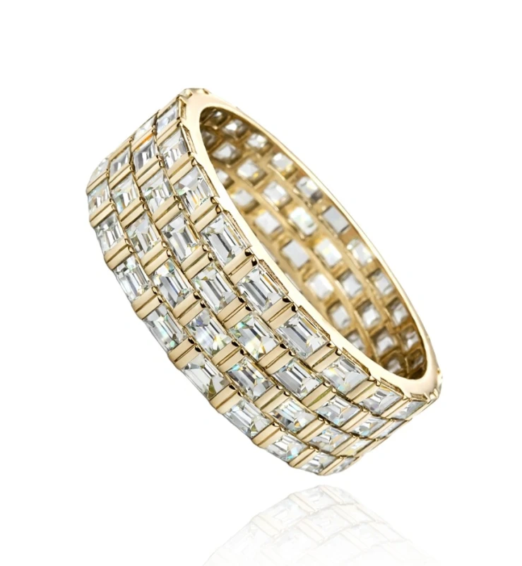 MULTI-ROW BAGUETTE DIAMOND RING 3.25 CT
