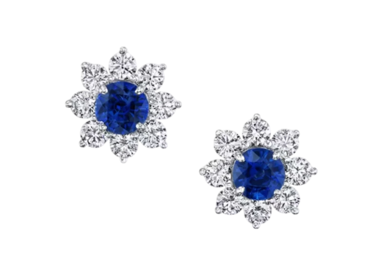 DeRosa Sapphire 2.29 ct and Diamond 0.68 ct Earrings E5592961 1