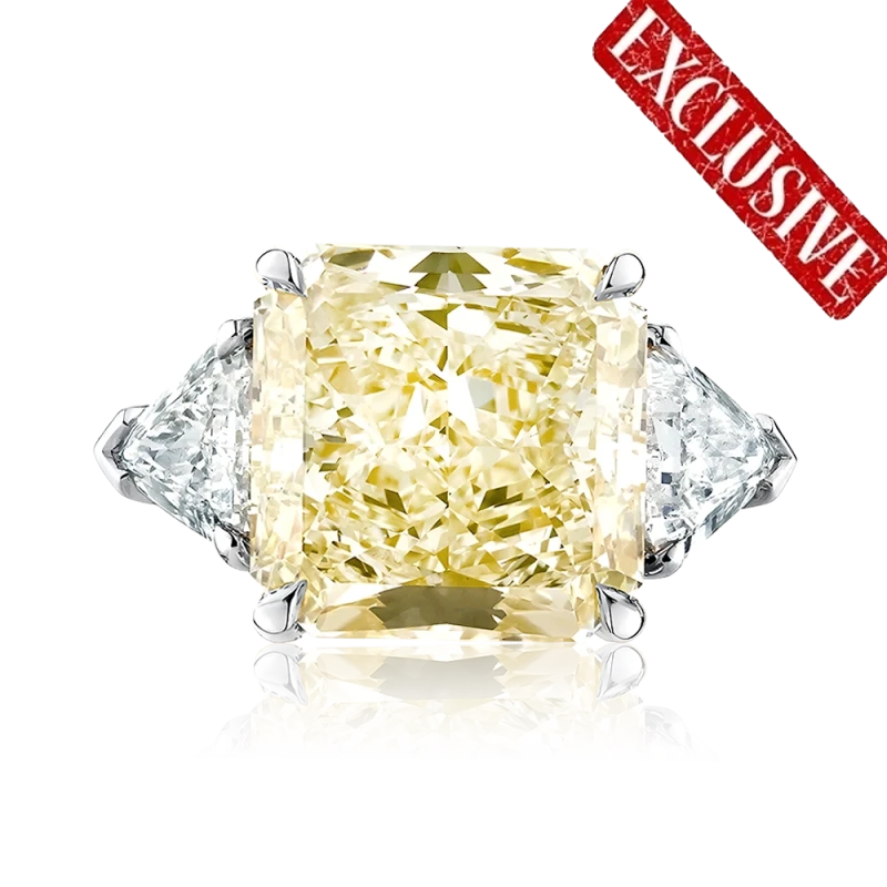 Earrings without a brand DIAMOND 12.69 FANCY YELLOW/VVS2 (GIA) NN12.69 FY/VVS2 1