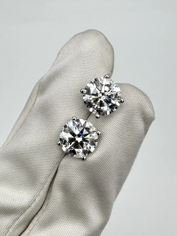 Earrings without a brand ROUND DIAMONDS 4.01-4.28 G/VS1 EARRINGS (GIA) NN4.01-4.28 G/VS1 (GIA) 3