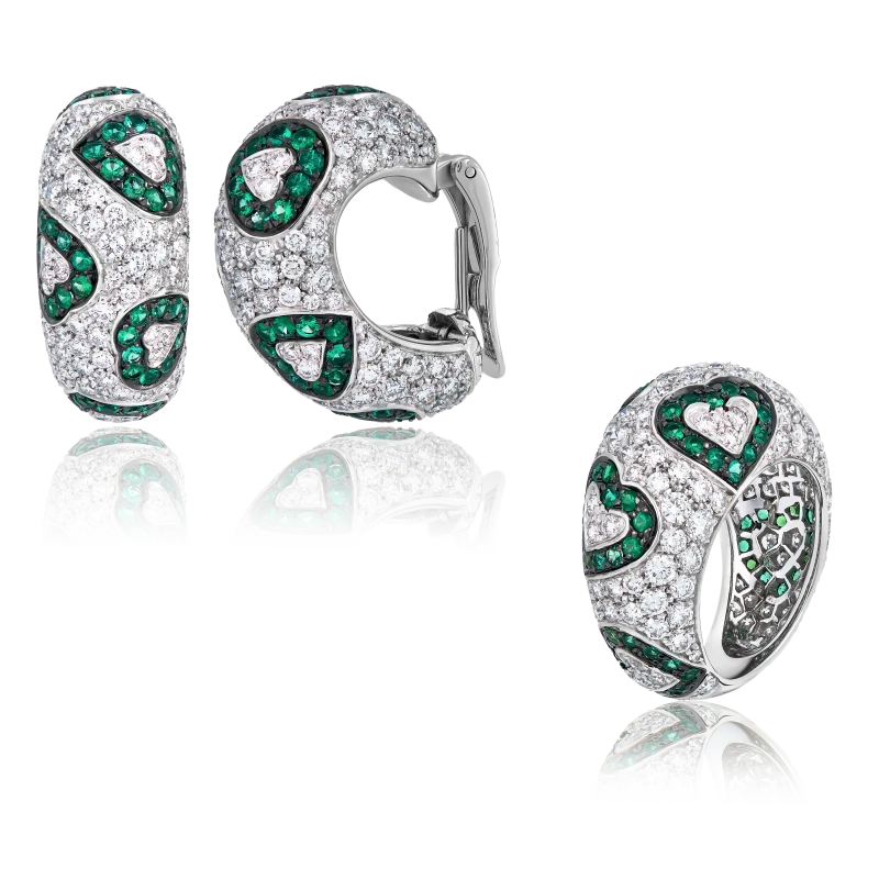 EMERALD & DIAMOND SET