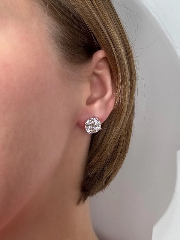 No name СЕРЬГИ С БРИЛЛИАНТАМИ 5.01 - 5.01 CT D-E/VVS2-VS2 (GIA) EXEXEX NN5.01-5.01 2