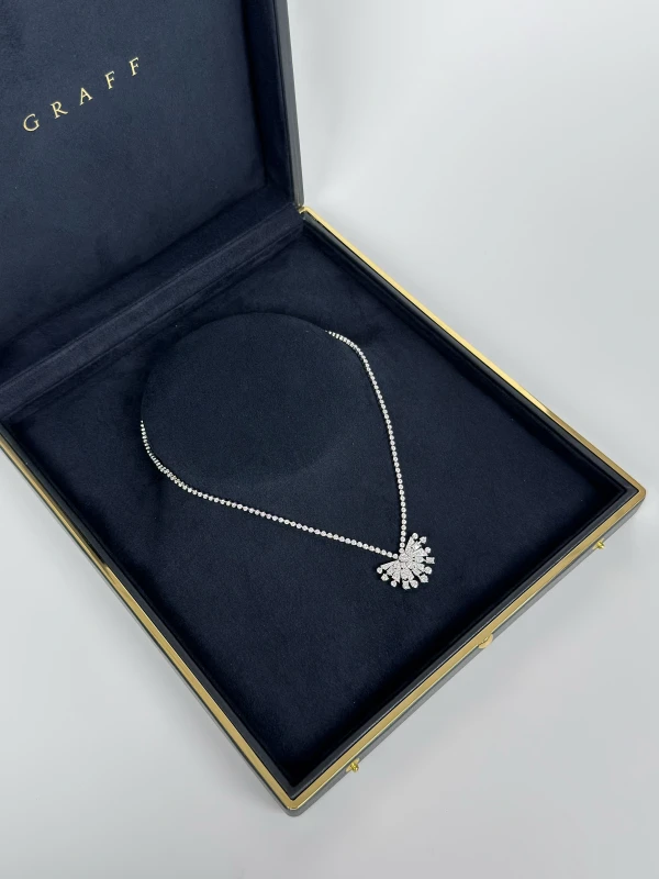 Graff New Dawn Multi-Shape Diamond Chain Pendant RGP668 7