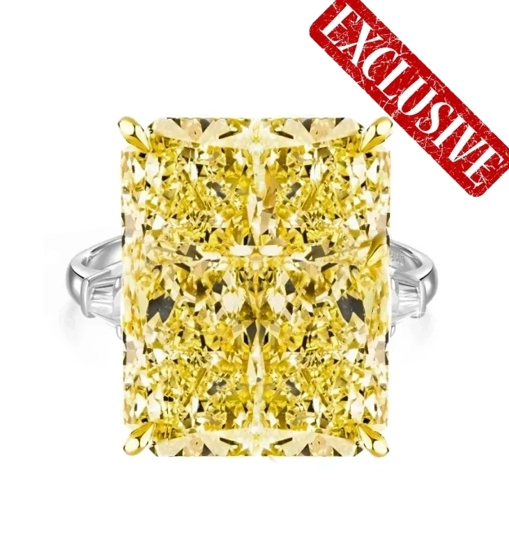 Yellow Diamond 37.02 CT Fancy Yellow/VS2 Ring