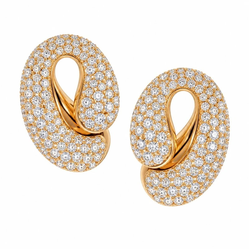 CONTRARIO FULL DIAMOND EARRINGS