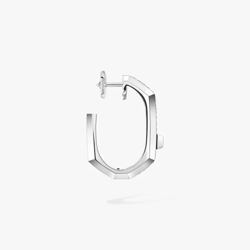 MESSIKA Moderniste single pavé earring, medium model 14679-WG 2