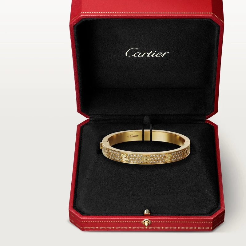 Cartier LOVE BRACELET, YELLOW GOLD, DIAMONDS (SIZE 16) N6035016 4