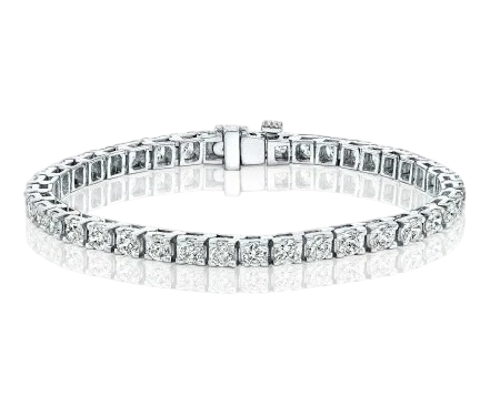 CLASSIC DIAMOND BRACELET 13.14 CT F-G/VVS-VS (GIA)