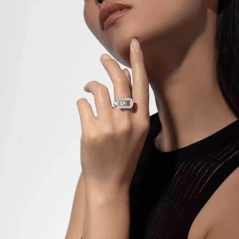 MESSIKA SO MOVE PAVÉ RING (SIZE 52) 12937-WG-52 2