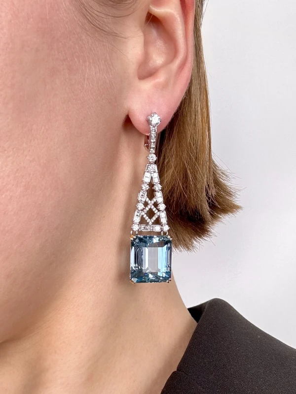 Ювелірні прикраси КОМПЛЕКТ С АКВАМАРИНОМ 81.74 CT 5