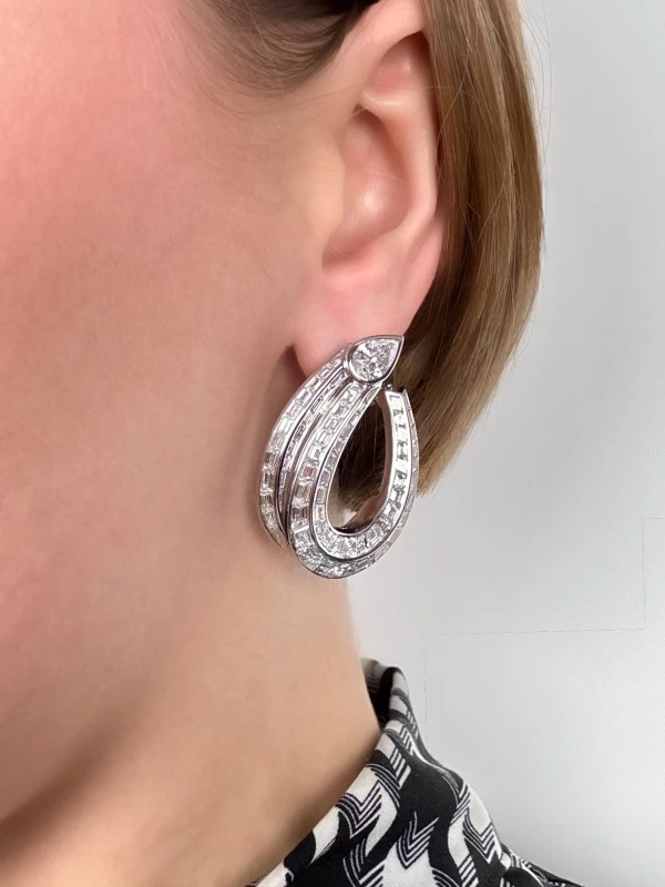 GRAFF DIAMOND EARRINGS 18.57 CT 18.57 CT 2