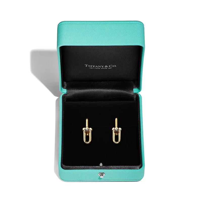 Tiffany & Co HardWear Medium Link Earrings in Yellow Gold 73584531 2