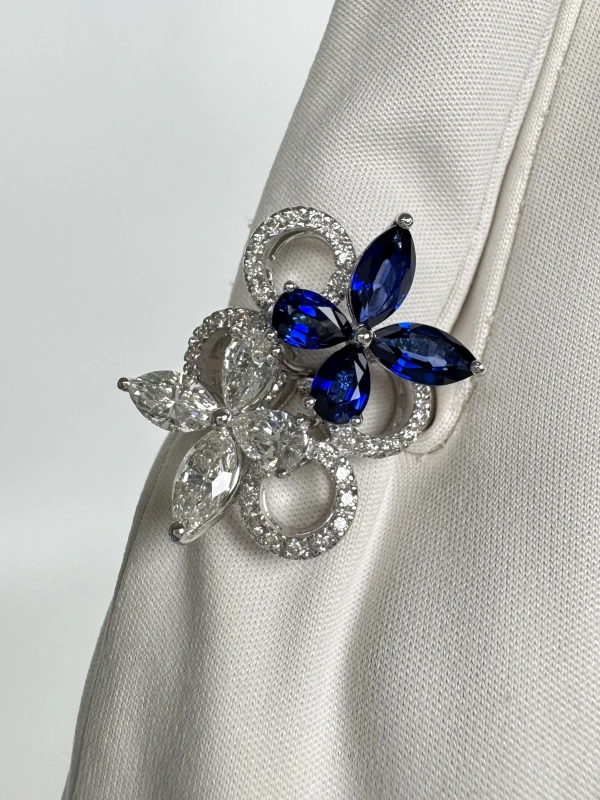 Arte Diore Sapphire and Diamond Ring (SIZE 55) ADR55 4