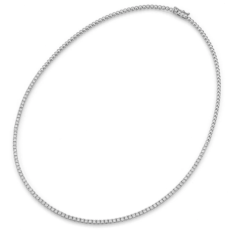 CRIVELLI КОЛЬЕ ИЗ БЕЛОГО ЗОЛОТА С БРИЛЛИАНТАМИ 3,1 CT 345-N8894 1