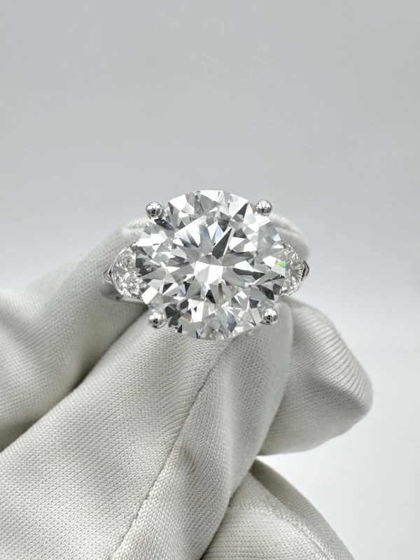 СЕРЬГИ NO NAME ROUND DIAMOND 5.72 CT H/IF EXEXEX RING (GIA) NN5.72 CT H/IF (GIA) 2