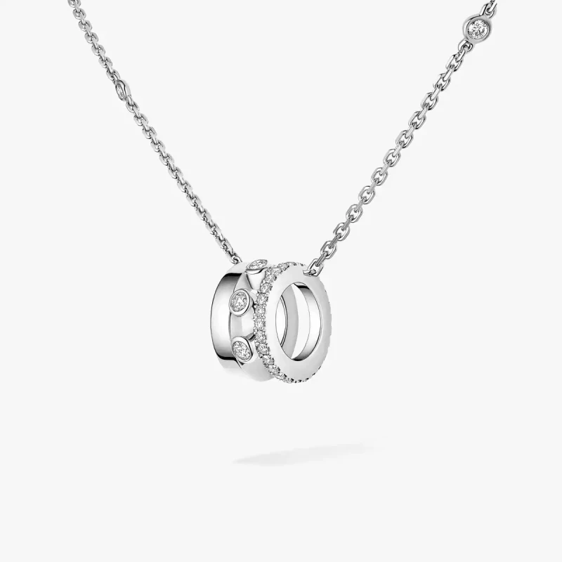MESSIKA MOVE ROMANE PENDANT WHITE GOLD 07158-WG 3
