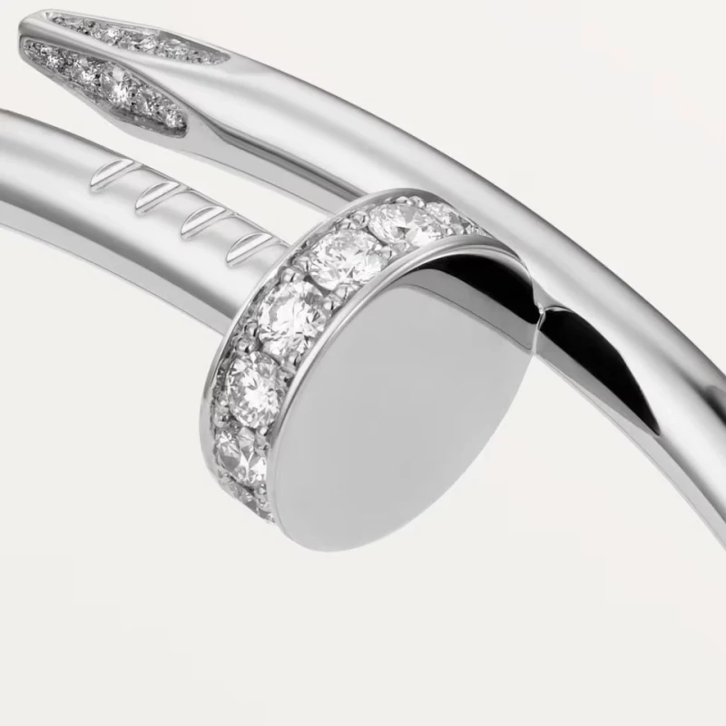 Cartier JUSTE UN CLOU BRACELET, WHITE GOLD, DIAMONDS (SIZE 16) B6048716 3