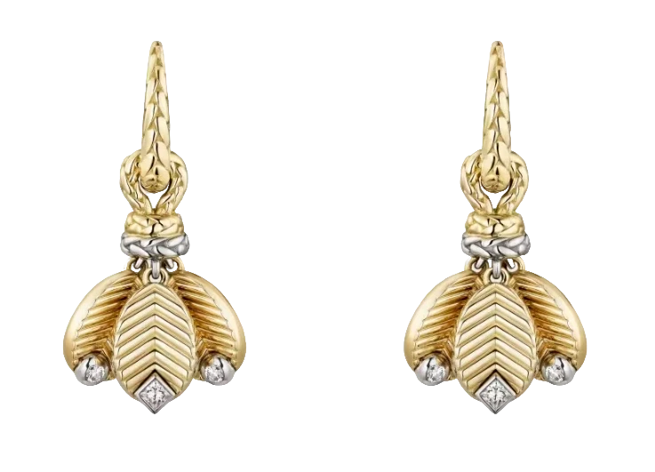 Cartier Coffee Bean Earrings, Diamonds B8301524 1