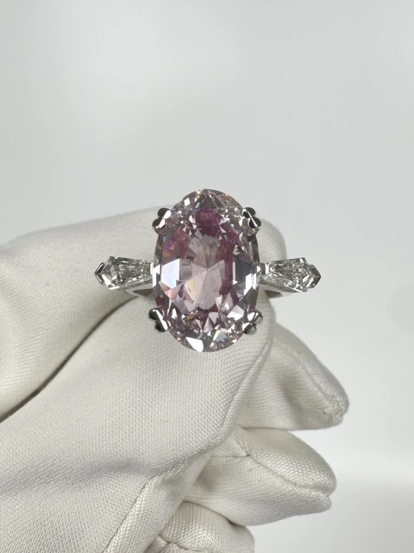 СЕРЬГИ NO NAME КОЛЬЦО С БРИЛЛИАНТОМ 3.06 CT LIGHT PINK/SI1 3.06 CT LIGHT PINK/SI1 2