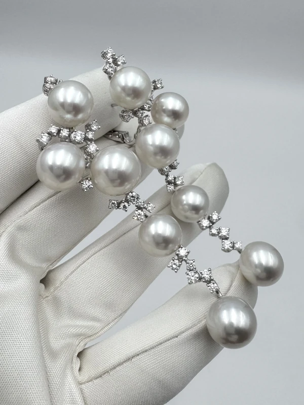 RalfDiamonds SOUTH SEA PEARL 11.05 MM EARRINGS RFD11477 4