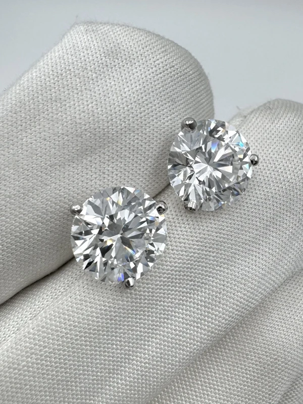 Tiffany & Co ROUND DIAMONDS 2.74 - 2.76 CT D-E/VS1 EARRINGS (GIA) Tiff-2.74-2.76 6