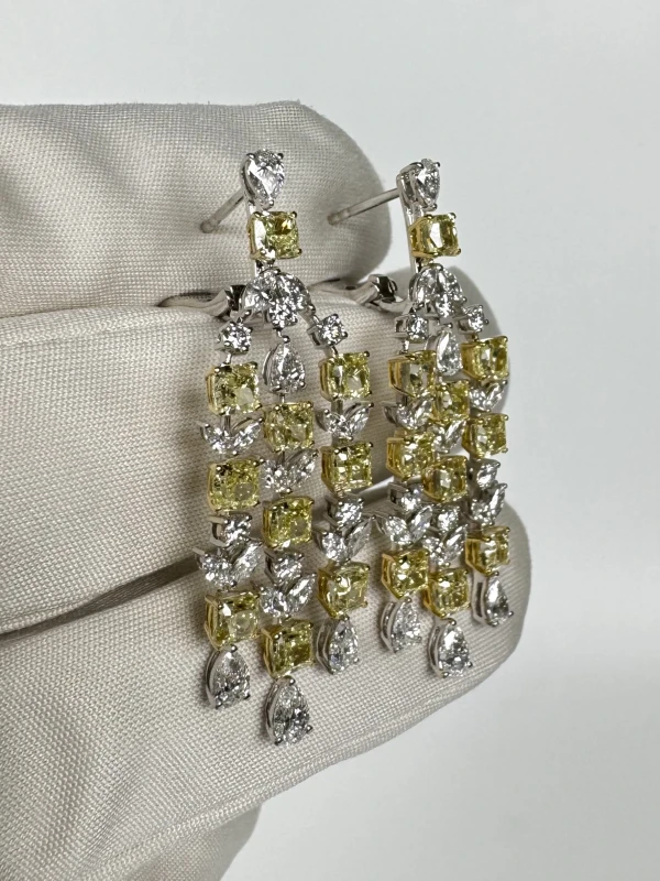 RalfDiamonds MIXCUT DIAMONDS 8.07 CT EARRINGS RFD47545 4