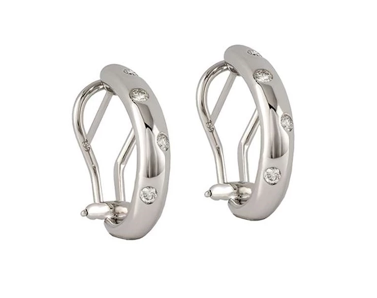 Tiffany & Co ETOILE HOOP EARRINGS T&Co