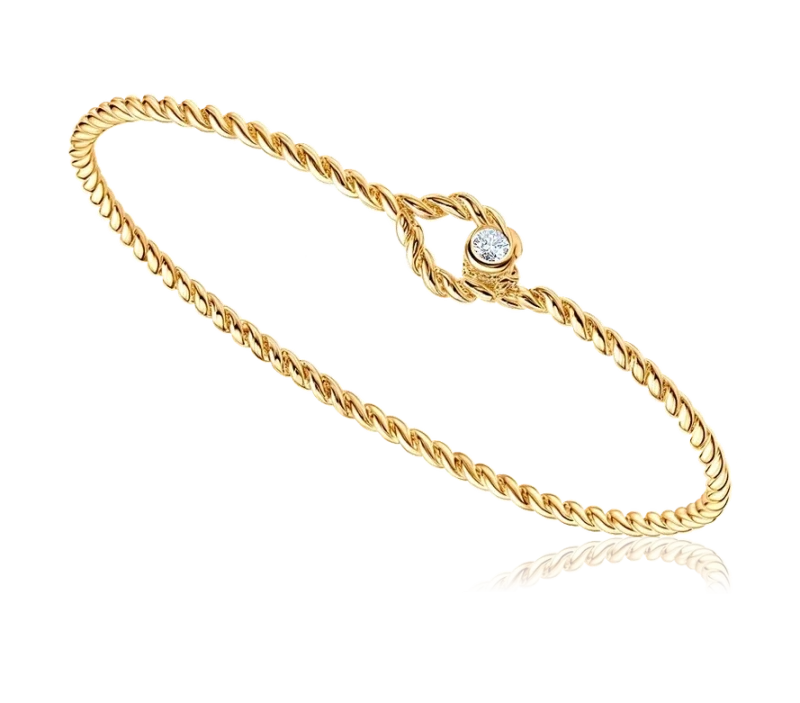 Tiffany & Co YELLOW GOLD & DIAMOND BRACELET T&CoBracelet1208