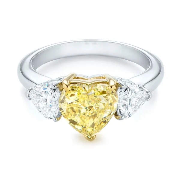 HEART DIAMOND 3.00 CT FANCY LIGHT YELLOW/VS1 RING (GIA)