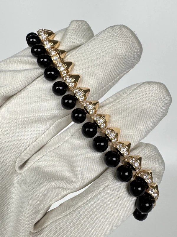 Cartier CLASH DE CARTIER BRACELET, FLEXIBLE, ONYX, EXTRA-LARGE MODEL, DIAMONDS (SIZE 17) N6723417 5