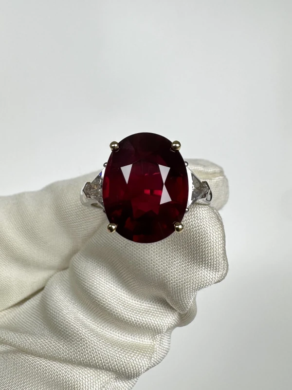 DeRosa MOZAMBIQUE RUBY 8.03 CT PIGEON BLOOD RING (No hited) R778090 2