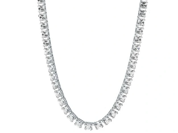 Earrings without a brand SQUARE EMERALD DIAMONDS 77.55 CT G/VVS2-VS1-VS2 NECKLACE (GIA) NN77.55CT 1