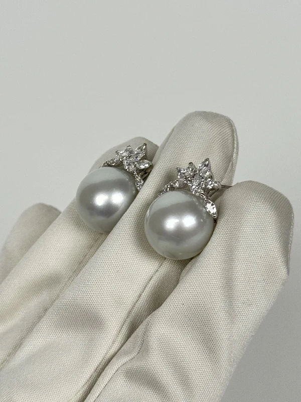 RalfDiamonds PEARL 14.9 MM EARRINGS RDE149 3